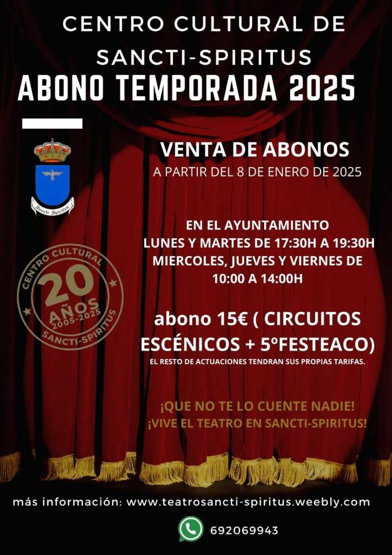 ABONOS TEATRO TEMPORADA 2025