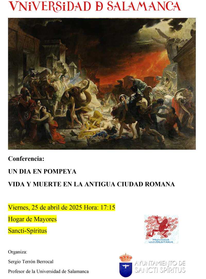 CONFERENCIA «UN DÍA EN POMPEYA» – PROVINCIA UNIVERSITARIA