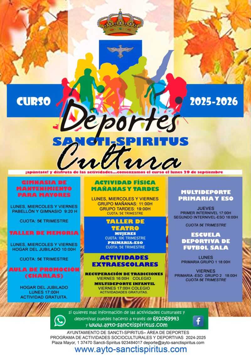 ACTIVIDADES DEPORTIVAS 2025