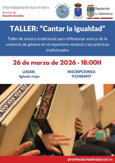TALLER «CANTAR LA IGUALDAD»