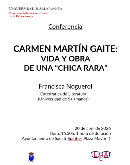 CONFERENCIA CARMEN MARTÍN GAITE