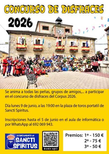 CONCURSO DE DISFRACES GRUPAL CORPUS 2026