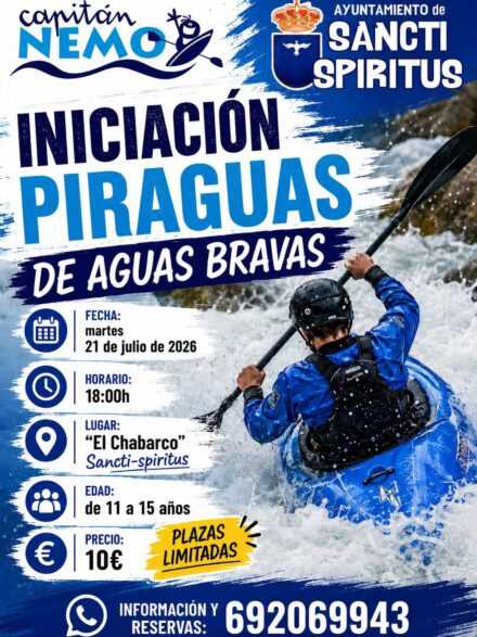 INICIACIÓN PIRAGUAS DE AGUAS BRAVAS
